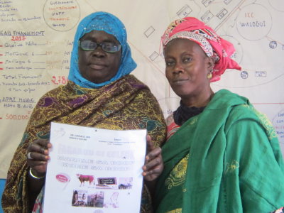 Khady SARR, General Secretary (left), with her Deputy