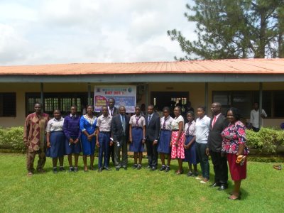 Organisers, guests and awardees pose for a final group photo