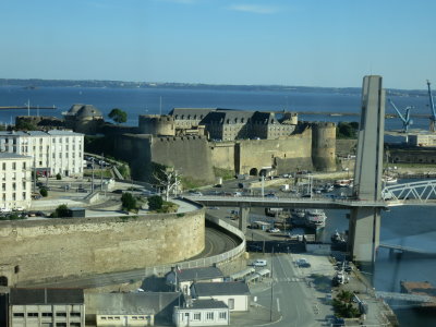 Brest - the old Vauban castle protecting the entry to the River Penfeld