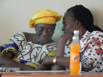 Prof. Williams and Dr. Adeogun at the high table